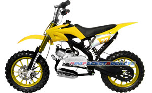 mini dirt bikes yellow