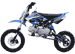 blue 4-stroke dirt bike