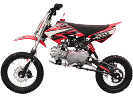 red 4-stroke dirt bike