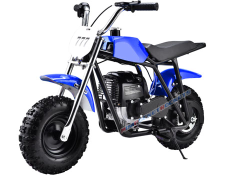 blue mini bike