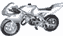 silver pocket bike