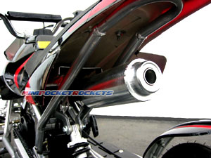 mini quads exhaust