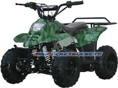 mini atv camouflage green