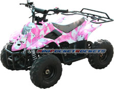 mini atv camouflage pink