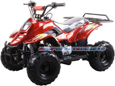 mini atv red