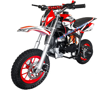 mini dirt bike red