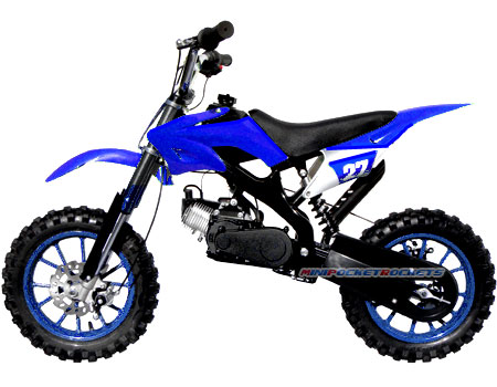 mini dirt bikes blue