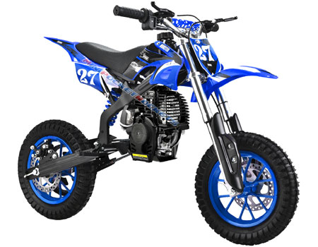 mini dirt bikes blue