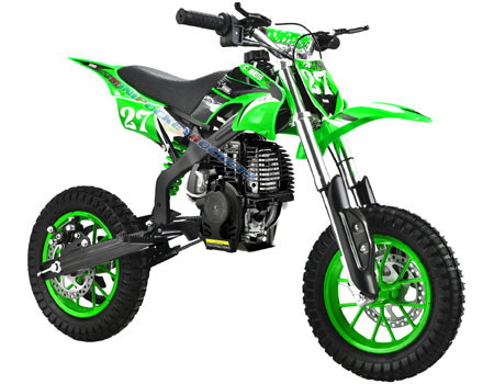 mini dirt bikes green