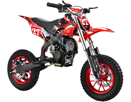 mini dirt bikes red