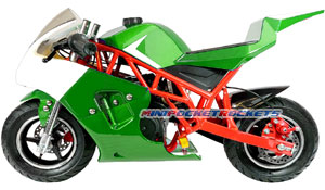 green pocket bike