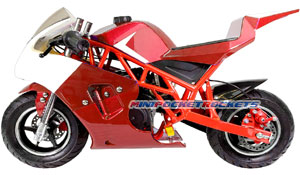 red pocket bike