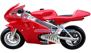 mini bike in red